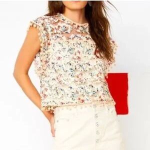 Tularosa Multicolor Lace Blouse